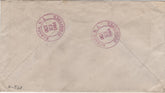 US New Jersey, Newark 634 and 637 on Registered Fancy Cancel Cover, Ovals